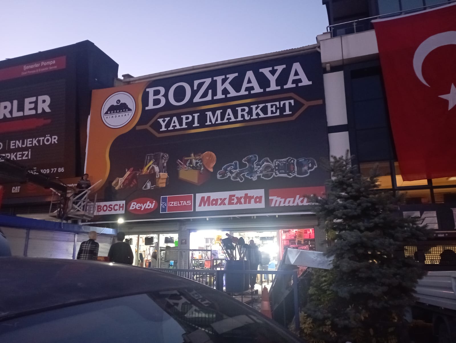 CEPHE GERME IŞIKSIZ BRANDA TABELA