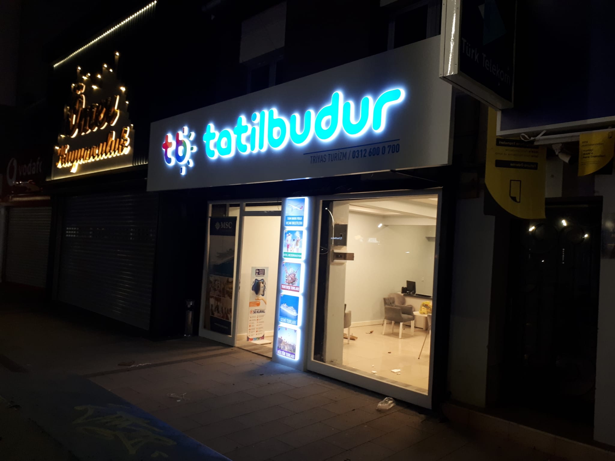 KOMPOZİT KUTU HARF TABELA TURİZM