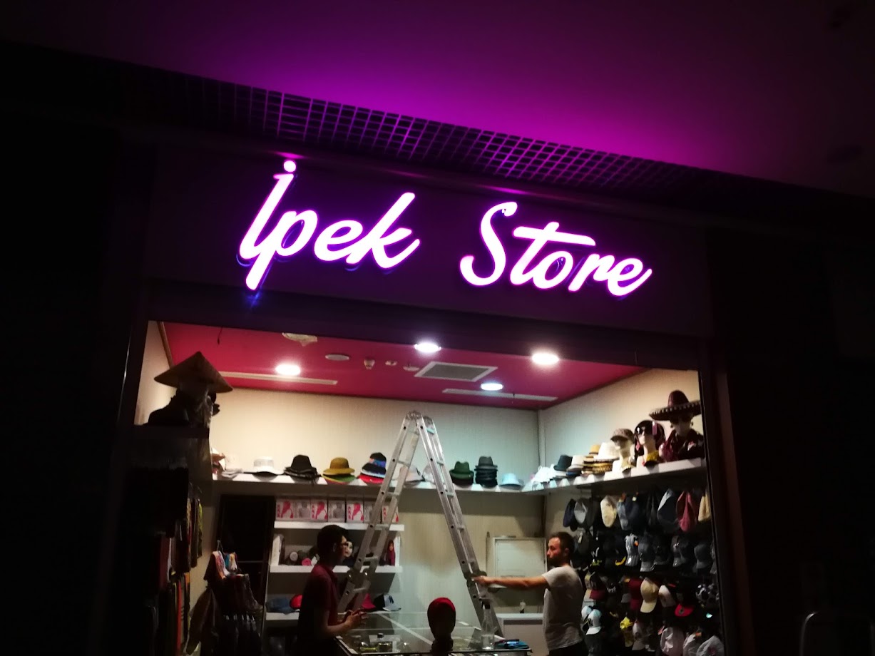 KOMPOZİT MOR LEDLİ KUTU HARF TABELA