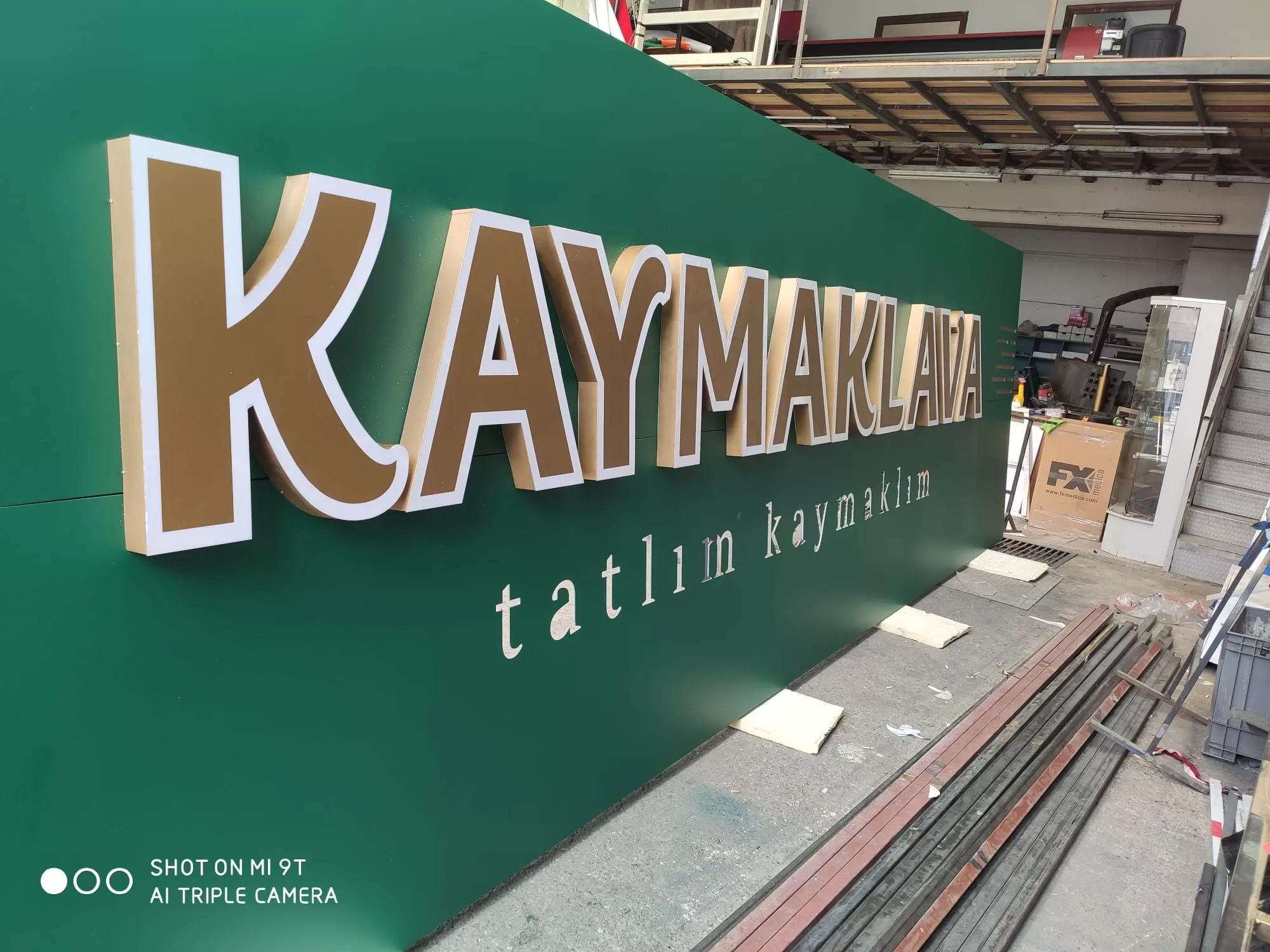 ANKARA YEŞİL KOMPOZİT KUTU HARF TABELA